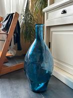 Zware Blauwe vaas, Ophalen, 50 tot 75 cm, Blauw, Glas