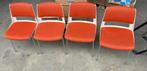 vintage gispen stoel type 2220 4x, Ophalen, Gebruikt, Vier