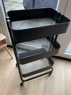 RÅSKOG Roltafel, zwart. In zeer goede staat., Ophalen, Zo goed als nieuw