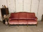Antieke bank louis xv velours, Ophalen, 150 tot 200 cm, Driepersoons, Zo goed als nieuw