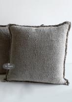 Shabby linnen kussen naturel stof stoer sober landelijk, Huis en Inrichting, Woonaccessoires | Kussens, Verzenden, Nieuw, Vierkant