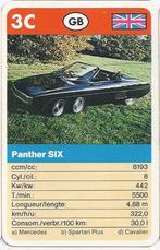 Kw4388 autokaartje panther six ( 3c ), Ophalen of Verzenden, Zo goed als nieuw, Auto's