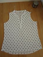 Hema - roomwitte top met grijze print maat XL, Kleding | Dames, Wit, Maat 46/48 (XL) of groter, Ophalen of Verzenden, Zo goed als nieuw