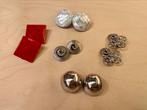 Vintage clips oorbellen in metaal en kunststof, 5 paar, Overige materialen, Overige kleuren, Ophalen of Verzenden, Zo goed als nieuw