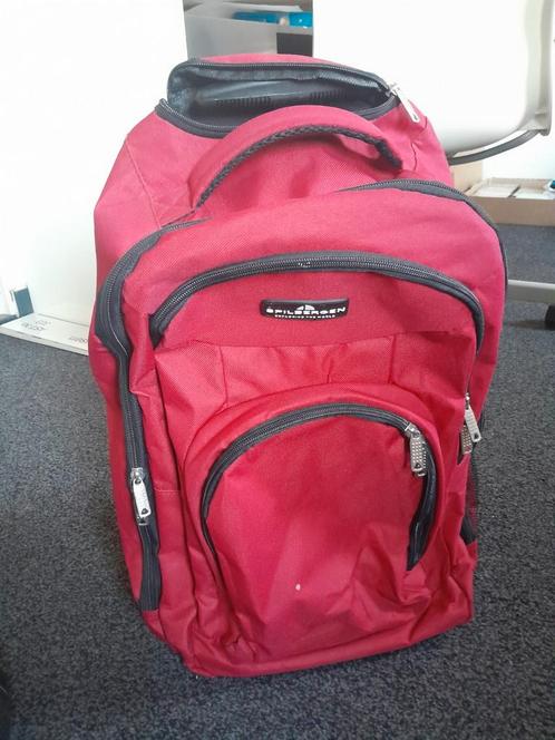 Spilbergen reistas -/koffer, Sieraden, Tassen en Uiterlijk, Tassen | Reistassen en Weekendtassen, Gebruikt, Rood, 40 tot 60 cm