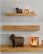 Eikenhouten wandplank zwevend - decoratie schap - 58cm #132, Houtatelier M.Y., Info@myhoutatelier.nl, Nieuw, Ophalen of Verzenden