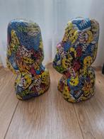 Pop art rapa nui moai hoofden vintage, Antiek en Kunst, Ophalen of Verzenden