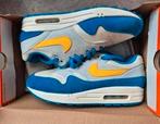 Nike Air Max 1 Amarillo Signal Blue - maat 42, Blauw, Nike Air Max 1, Ophalen of Verzenden, Sneakers of Gympen