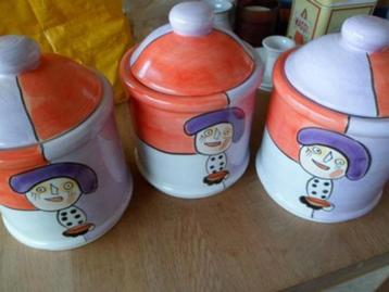 3 x Voorraad potten, zie foto's beschikbaar voor biedingen