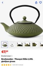 Bredemeijer gietijzeren theepot Xilin onderzetter twv 63,06, Ophalen of Verzenden, Zo goed als nieuw, Gietijzer, Overige typen
