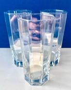 Vintage longdrinkglazen Luminarc Octime (8-kantig), Huis en Inrichting, Ophalen of Verzenden, Gebruikt, Glas of Glazen