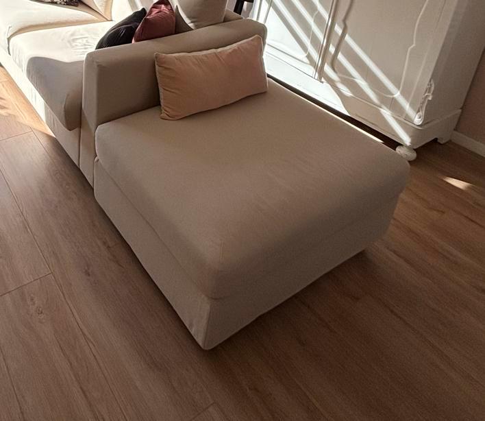 Ikea Vimle Poef, Huis en Inrichting, Banken | Voetenbanken en Poefen, Gebruikt, 75 tot 100 cm, 50 tot 75 cm, Rechthoekig, Stof