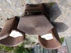 Rotan tuinset, Tuin en Terras, Tuinsets en Loungesets, Ophalen, Bijzettafel, Rotan, Zo goed als nieuw