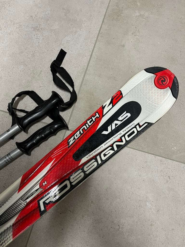 Rossignol Ski's met Stokken, Sport en Fitness, Skiën en Langlaufen, Ophalen, 140 tot 160 cm, Gebruikt, Rossignol