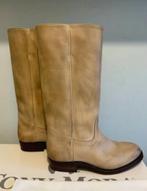 Tony Mora Laarzen Maat 40 Beige Leer - Zeer Goed!, Kleding | Dames, Schoenen, Ophalen of Verzenden, Zo goed als nieuw, Beige, Hoge laarzen