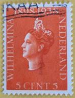 Nederland 1938 - NVPH 311 - jubileum Wilhelmina  -a, Postzegels en Munten, Postzegels | Nederland, Verzenden, T/m 1940, Gestempeld