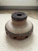 Vintage West-Germany hanglamp bruin keramiek jaren 70, Huis en Inrichting, Lampen | Hanglampen, Ophalen, Zo goed als nieuw, Overige materialen