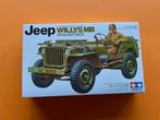 Tamiya willys Jeep 1/35 WW2, Auto, 1:32 tot 1:50, Nieuw, Ophalen of Verzenden
