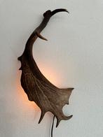 Geweienlamp.lamp.wandlamp.geweien.edelhert.damhert.brocante., Huis en Inrichting, Ophalen of Verzenden, Zo goed als nieuw