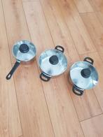 Ikea pannenset, Huis en Inrichting, Keuken | Potten en Pannen, Ophalen of Verzenden, Zo goed als nieuw, Rvs, Pannenset