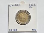 2-euromunt Duitsland (D) A 2003 Koers LX-K8.1, Ophalen of Verzenden, Duitsland, 2 euro, Losse munt