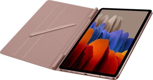 Samsung Book Hoesje - Samsung Tab S7 / S8 - 11 inch - Roze, Computers en Software, Tablet-hoezen, Zo goed als nieuw, Bescherming voor- en achterkant