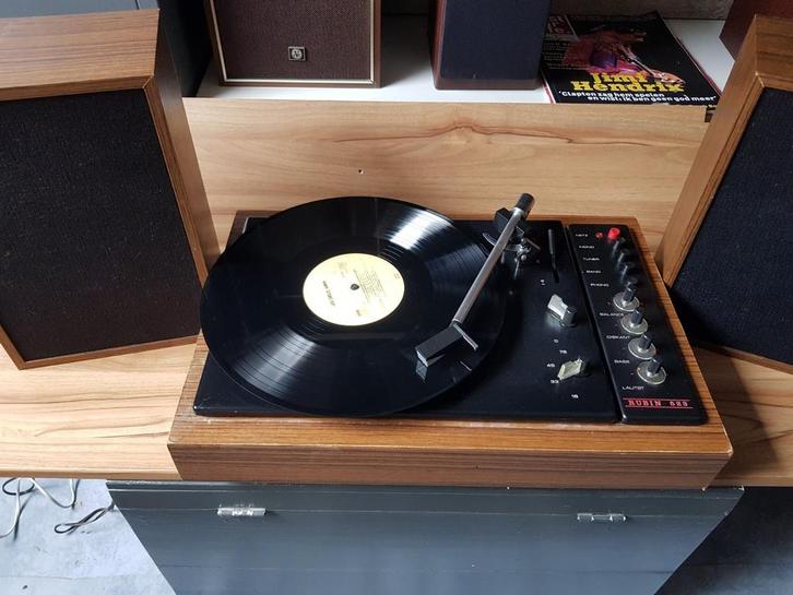 Rubin 523 platenspeler draaitafel pick-up vintage, Audio, Tv en Foto, Platenspelers, Gebruikt, Platenspeler, Overige merken, Ophalen