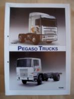 Pegaso Troner & Tecno ca 1987 Brochure, Boeken, Auto's | Folders en Tijdschriften, Pegaso, Overige merken, Zo goed als nieuw, Ophalen