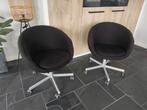 2x Ikea kuipstoel, bureaustoel, draaifauteuil, Ophalen of Verzenden, Gebruikt, Zwart