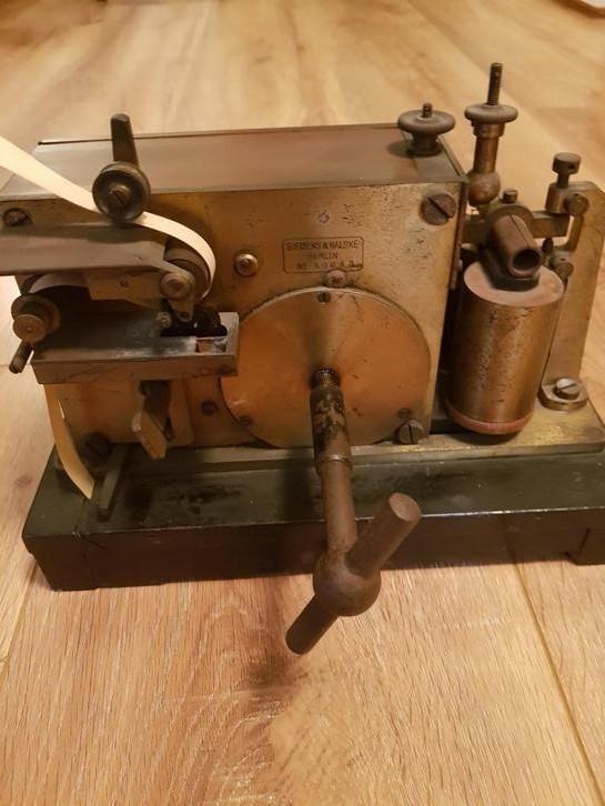 Siemens-Halske morse schrijver., Antiek en Kunst, Antiek | Gereedschap en Instrumenten, Ophalen