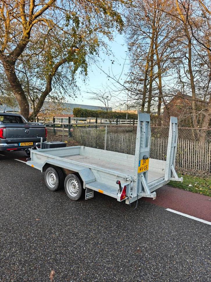 Saris machine transporter aanhanger, Auto diversen, Aanhangers en Bagagewagens, Zo goed als nieuw, Ophalen of Verzenden