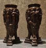Prachtig stel antieke Romeinse vazen gips, Ophalen of Verzenden