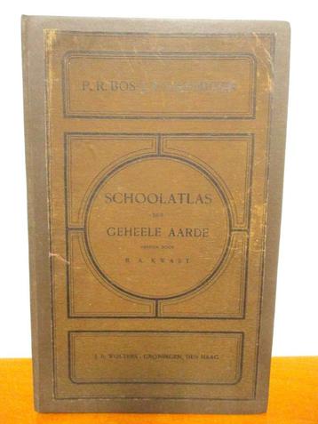 1598 // Schoolatlas der geheel aarde - P.R. Bos - 1924 beschikbaar voor biedingen