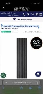 3 x Acoustic panel 2.4m x 600 from trepanel, Ophalen, Zo goed als nieuw, Eiken, Minder dan 200 cm