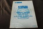 Yamaha YZ125 K 1982 motorcycle owner's / service manual, Ophalen of Verzenden, Yamaha