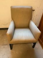 Comfortabele fauteuil op wieltjes, Ophalen, Gebruikt, 75 tot 100 cm, Stof