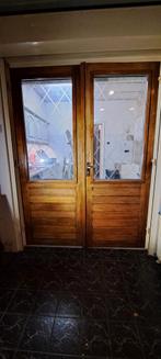 Openslaande tuindeuren zonder kozijn. 156x212cm, Doe-het-zelf en Verbouw, Kozijnen en Schuifpuien, Ophalen, Gebruikt, Deurkozijn