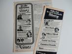2x Luv aankondiging Story 1978., Verzamelen, Ophalen of Verzenden, 1960 tot 1980, Nederland, Knipsel(s)