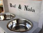 Hondenvoerbakken met GRATIS naam hond en RVS eetbakken, Ophalen of Verzenden, Nieuw