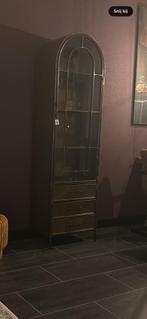 Metalen kast met glazen deur, Doe-het-zelf en Verbouw, Deuren en Horren, Ophalen, Zo goed als nieuw, Binnendeur, 200 tot 215 cm