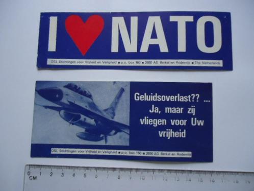 sticker oud NAVO nato otan f16 leger vliegtuig retro f-16, Verzamelen, Stickers, Zo goed als nieuw, Bedrijf of Vereniging, Verzenden