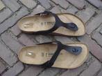 GRATIS VERZENDEN NIEUWE ZWARTE GIZEH BIRKENSTOCKS MT 46, Slippers, Verzenden, Zwart, Nieuw
