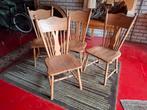 MidCentury vintage Spijlenstoel stoelen 4x erg leuk! Zie adv, Huis en Inrichting, Stoelen, Ophalen, Gebruikt, Hout, Vier