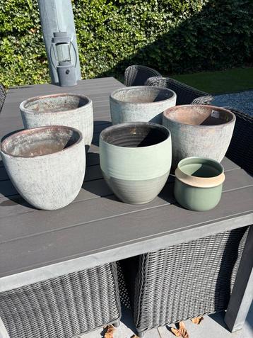 6 Vazen Groen/Koper Mica Decorations & Intratuin beschikbaar voor biedingen