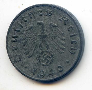 Duitsland 10 Reichspfennig 1940 D beschikbaar voor biedingen