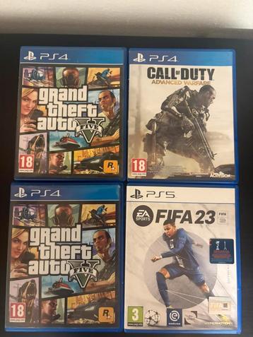 4x playstation 4 / 5 spellen beschikbaar voor biedingen