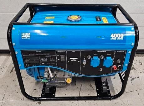 HBM 4500 Watt Generator - Aggregaat - 389 CC - 230V / 12 V., Doe-het-zelf en Verbouw, Aggregaten, Zo goed als nieuw, Benzine, Minder dan 5 kVA