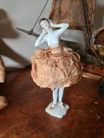 Antieke porseleinen halfdoll speldenkussen., Ophalen of Verzenden