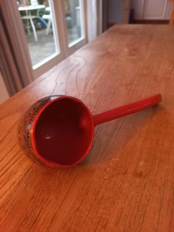 Japans Lakwerk Handwerk, Huis en Inrichting, Keuken | Tupperware, Gebruikt, Bak of Kom, Bruin, Rood, Ophalen of Verzenden