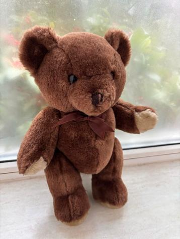 Vintage Bruine Beer knuffel - L. Dake en Zn. 35cm beschikbaar voor biedingen